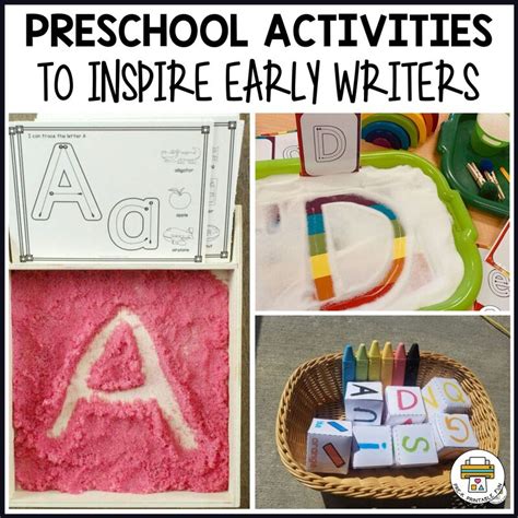 Preschool Activities To Inspire Early Writers Pre K Writing Centers For Preschool - Writing Centers For Preschool