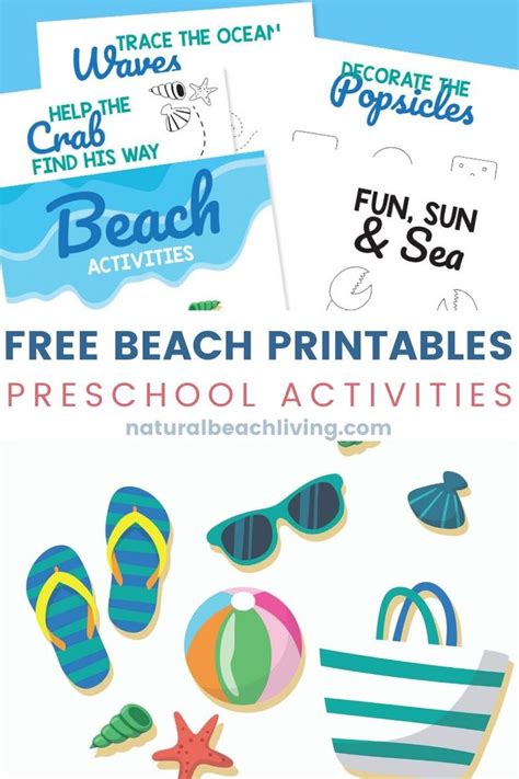 Preschool Beach Printables And Activities Natural Beach Living Beach Science Activities For Preschoolers - Beach Science Activities For Preschoolers