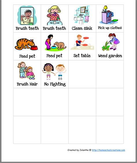 Preschool Chore Chart Worksheets Amp Teaching Resources Tpt Preschool Chores Worksheet - Preschool Chores Worksheet