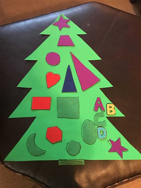 Preschool Christmas Tree Shapes