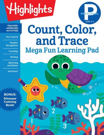 Preschool Count Color And Trace Mega Fun Learning Highlights 1st Grade Workbook - Highlights 1st Grade Workbook