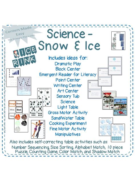 Preschool Curriculum Science Snow And Ice The Primary Snow Science Preschool - Snow Science Preschool