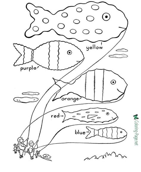 Preschool Fish Coloring Pages Learning Colors Fish Coloring Pages For Preschool - Fish Coloring Pages For Preschool