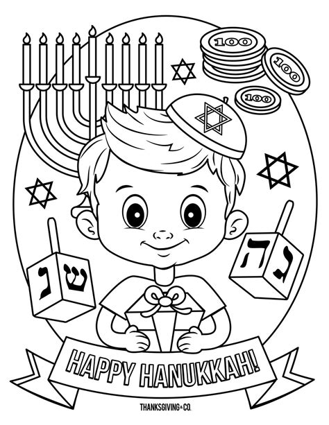 Preschool Hanukkah Coloring Pages   Free Printable Hanukkah Coloring Pages A Festival Of - Preschool Hanukkah Coloring Pages