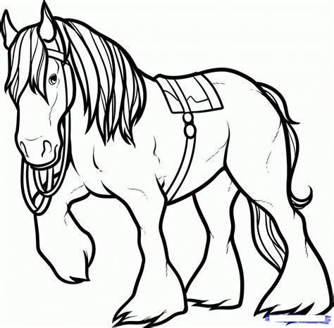 Preschool Horse Coloring Page Draft Horse Coloring Pages - Draft Horse Coloring Pages