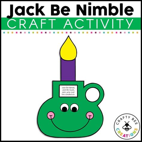Preschool Jack Be Nimble Craft Creative Family Fun Jack Be Nimble Coloring Page - Jack Be Nimble Coloring Page