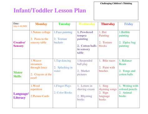 Preschool Lesson Plans Preschool Themes Amp More For Preschool Planning Sheets - Preschool Planning Sheets