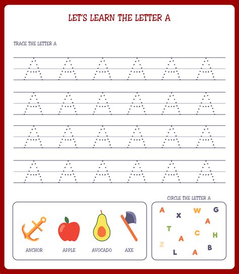 Preschool Letter Tracing Worksheet Letter A Level 1 Letter Tracing Worksheets For Preschool - Letter Tracing Worksheets For Preschool