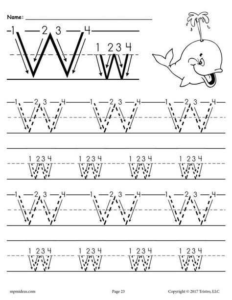 Preschool Letter W Worksheets Supplyme Letter W Worksheet For Preschool - Letter W Worksheet For Preschool