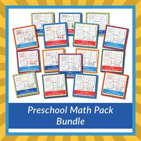 Preschool Math Pack Bundle Gift Of Curiosity Preschool Math - Preschool Math