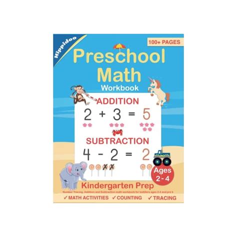 Preschool Math Workbook For Toddlers Ages 2 4 Preschool Math Books - Preschool Math Books