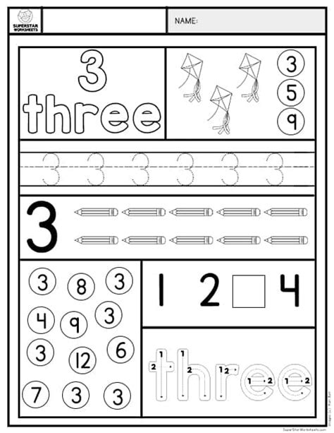 Preschool Number Worksheets Superstar Worksheets Worksheet  9 Preschool - Worksheet #9 Preschool