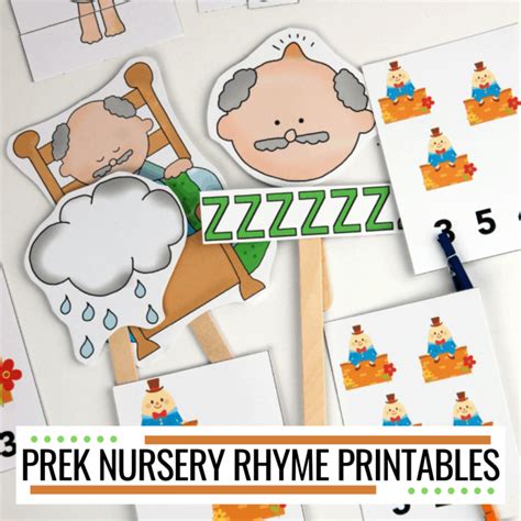 Preschool Nursery Rhymes Pack Featuring 10 Rhymes Homeschool Nursery Rhyme Worksheets For Preschool - Nursery Rhyme Worksheets For Preschool
