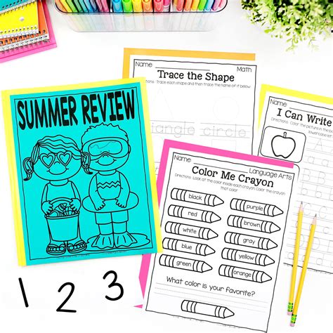Preschool Pre K Summer Review A Dab Of Pre K Summer Packets - Pre K Summer Packets