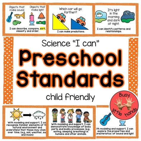 Preschool Science Standards   Preschool Learning Guidelines For Learning In Science And - Preschool Science Standards