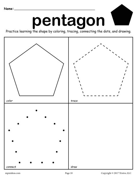 Preschool Shapes Worksheets Superstar Worksheets Pentagon Worksheets For Preschool - Pentagon Worksheets For Preschool