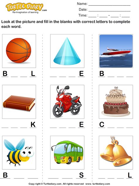 Preschool Spelling Worksheets Turtle Diary Spelling Worksheets For Kindergarten - Spelling Worksheets For Kindergarten