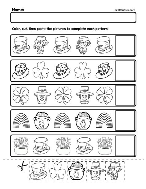 Preschool St Patrick S Day Worksheet   St Patricks Day Math Worksheets For Preschoolers - Preschool St Patrick's Day Worksheet