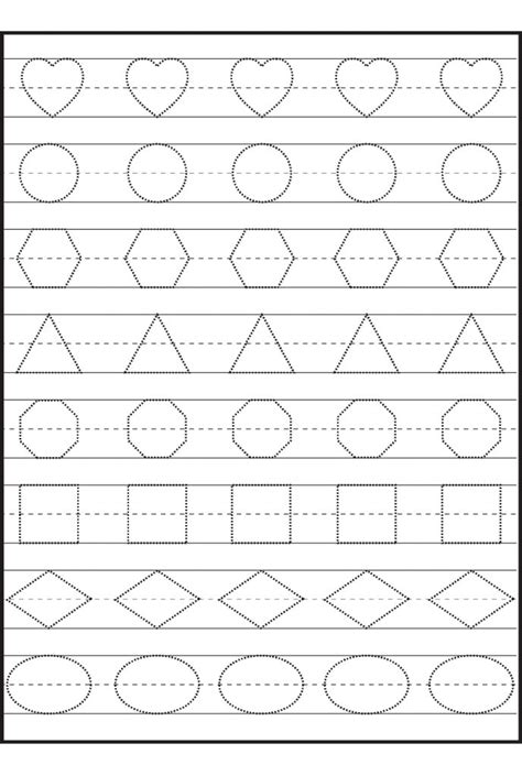 Preschool Tracing Worksheets Best Coloring Pages For Kids Tracing Stencils For Preschoolers - Tracing Stencils For Preschoolers