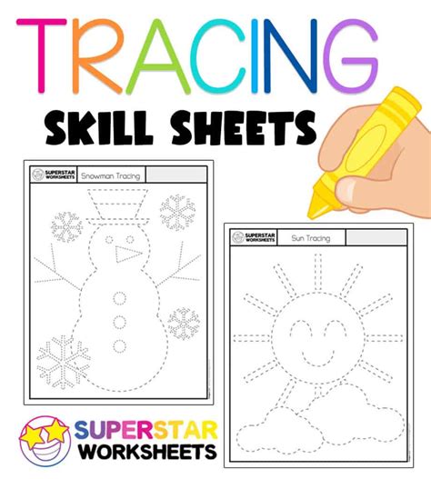 Preschool Tracing Worksheets Superstar Worksheets Preschool Tracer Worksheets - Preschool Tracer Worksheets