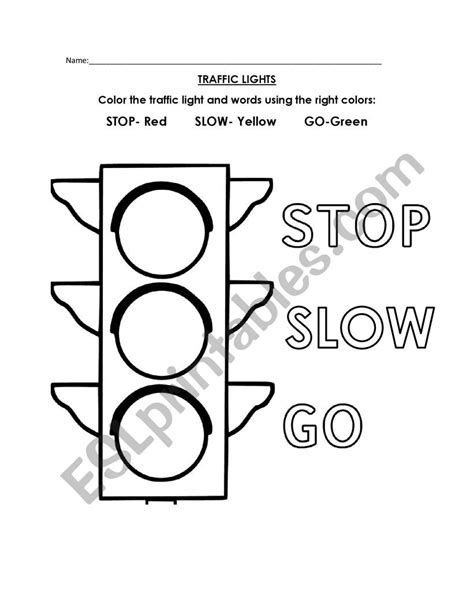 Preschool Traffic Light Worksheet   Our Traffic Light Worksheet Twisty Noodle - Preschool Traffic Light Worksheet
