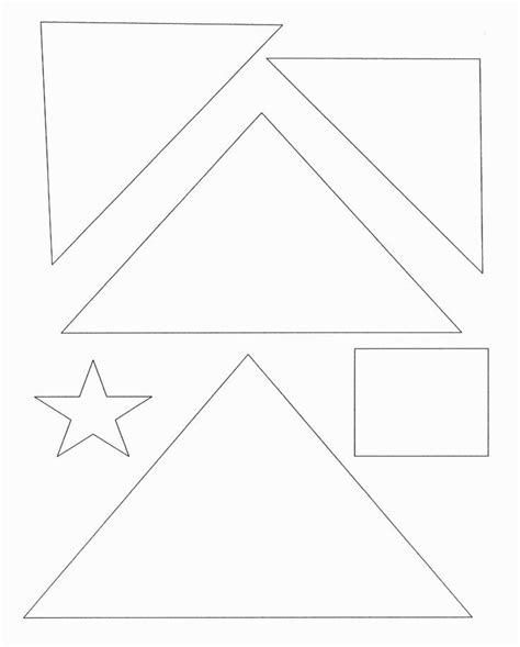 preschool triangle tree pattern Google Search Christmas tree
