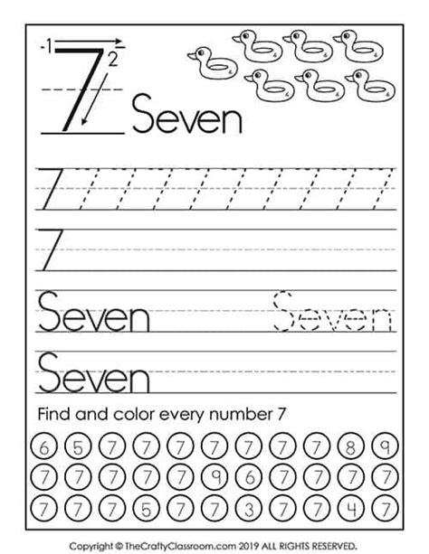 Preschool Worksheet Archives Safethinker  7 Worksheet Preschool - #7 Worksheet Preschool