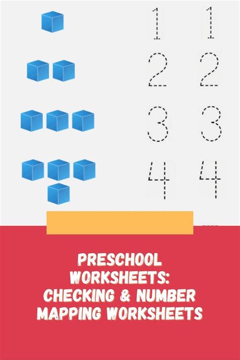 Preschool Worksheets Checking Amp Number Mapping Worksheets Map For Kindergarten Worksheet - Map For Kindergarten Worksheet