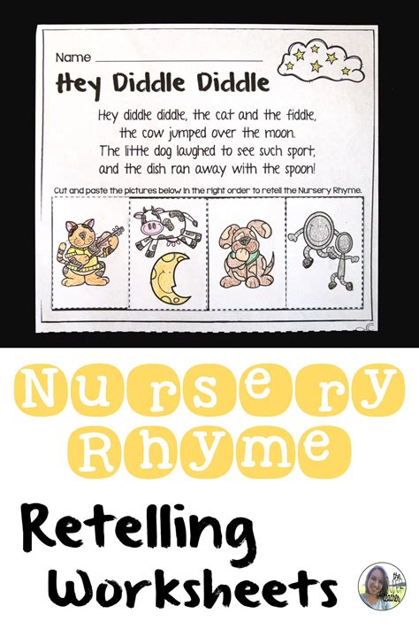Preschool Worksheets Nursery Rhymes By Planning Playtime Tpt Preschool Language Arts Worksheets - Preschool Language Arts Worksheets