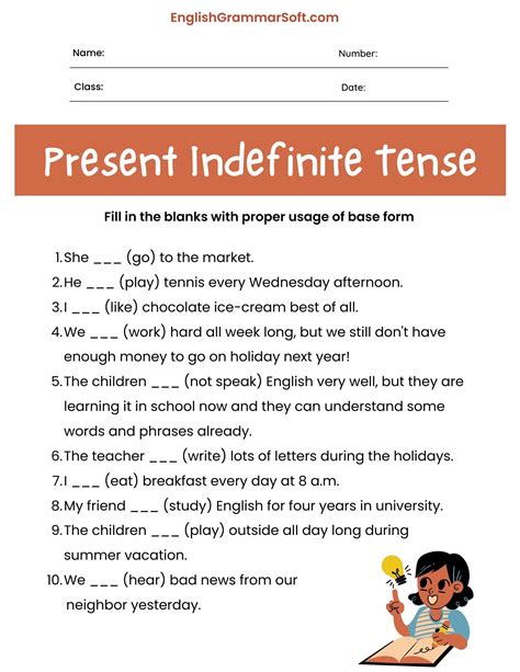 Present Indefinite Exercise