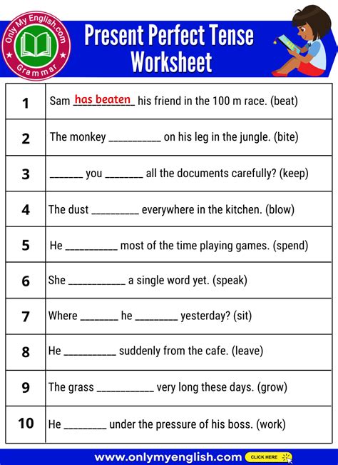 Present Perfect Tense Worksheet For Class 5 With The Perfect Paragraph Worksheet Answers - The Perfect Paragraph Worksheet Answers