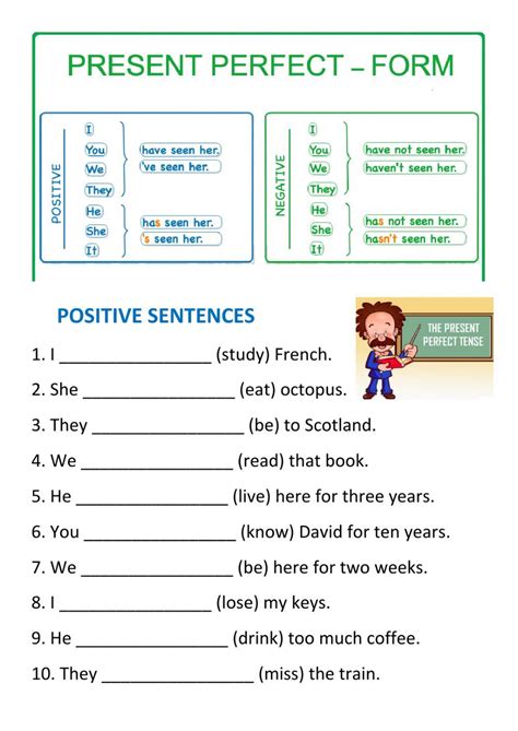 Present Perfect Worksheets Have Has Past Participle Present Participle Worksheet - Present Participle Worksheet
