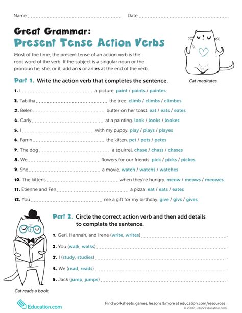 Present Tense Action Verb   Present Tense Explanation And Examples Grammar Monster - Present Tense Action Verb