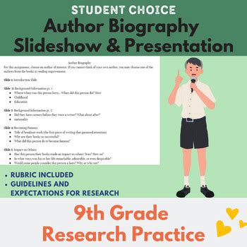presentation author biography search