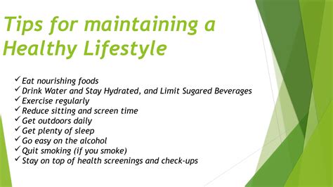 presentation notes maintaining a healthy digestive system