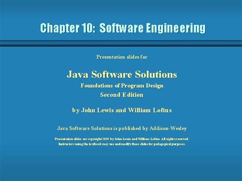 Full Download Presentation Slides For Java Software Solutions 