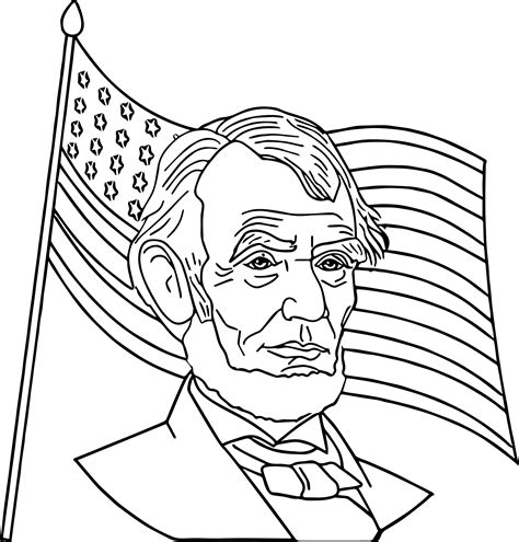 President Abraham Lincoln Coloring Page Abe Lincoln Us Abraham Lincoln Coloring Pages For Kindergarten - Abraham Lincoln Coloring Pages For Kindergarten