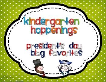 Presidentu0027s Day Activities From Kindergarten Hoppenings Presidents Kindergarten - Presidents Kindergarten