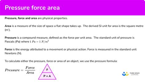 Pressure Force Area Gcse Maths Steps Amp Examples Calculating Pressure Worksheet - Calculating Pressure Worksheet