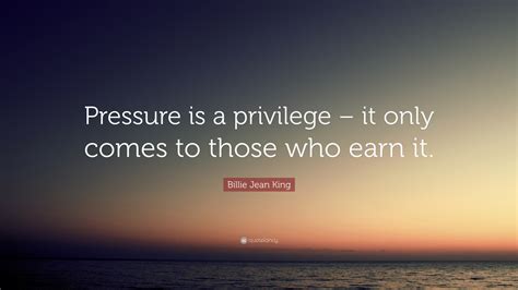 Pressure Is A Privilege