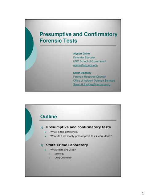 Download Presumptive And Confirmatory Forensic Tests 