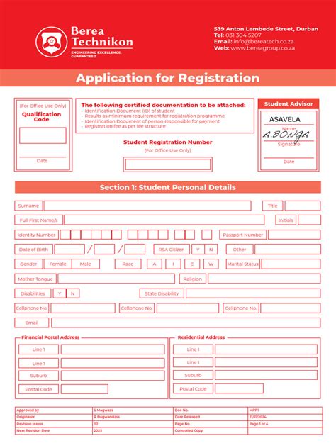 Pretoria Technikon Application Forms 2014