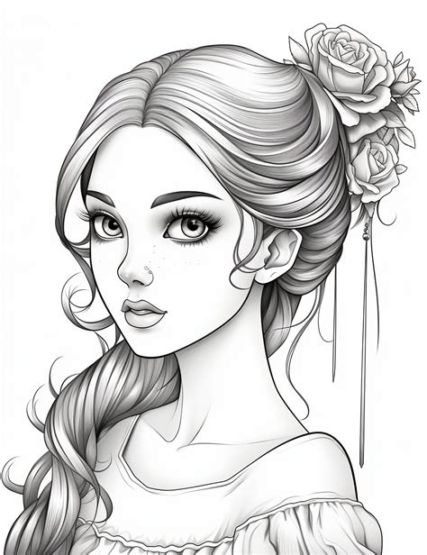 pretty coloring pages