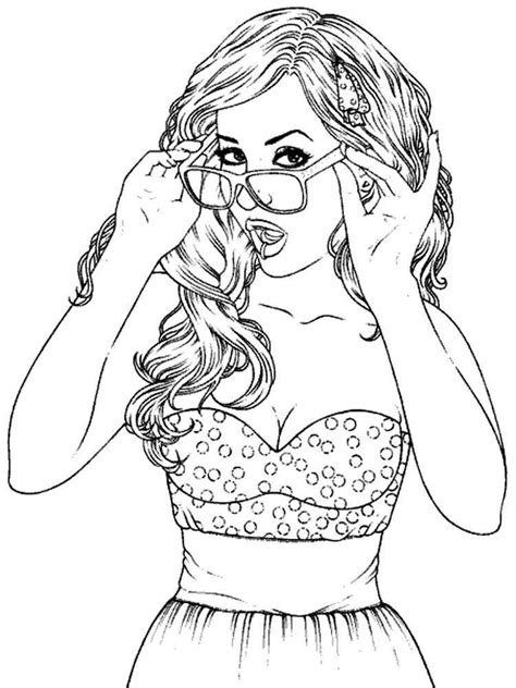 Pretty Girl Coloring Page Free Printable Coloring Pages Girl People Coloring Pages - Girl People Coloring Pages