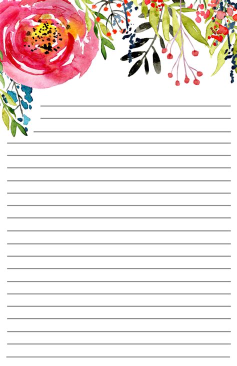 Pretty Lined Paper Printable Free Lined Paper Printable Pretty Writing Paper Printable - Pretty Writing Paper Printable