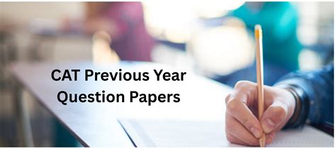Previous Cat Papers With Solutions