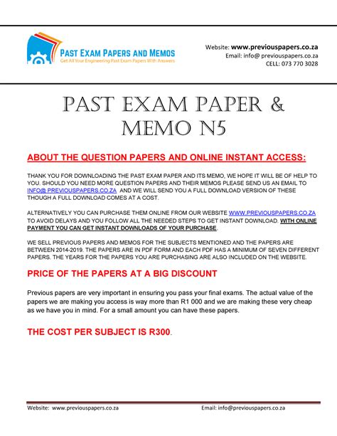 Download Previous Memorandum Question Papers For Mechanotechnics 