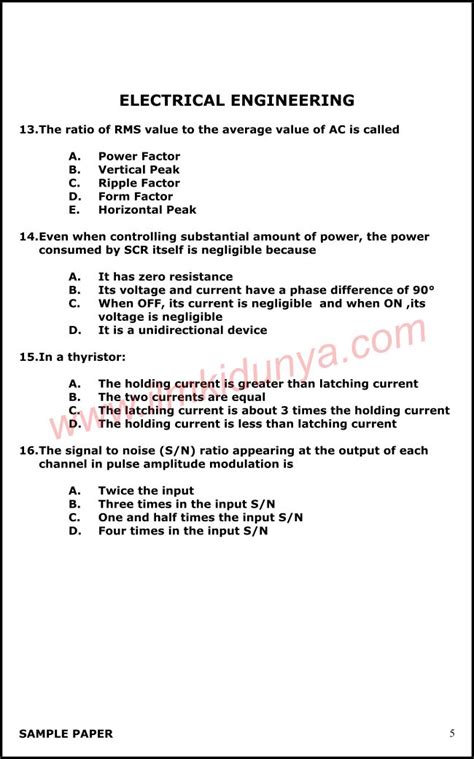 Full Download Previous Question Papers Of Assistant Engineer Electrical 