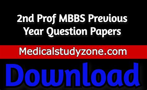 Read Online Previous Question Papers Of Mbbs 