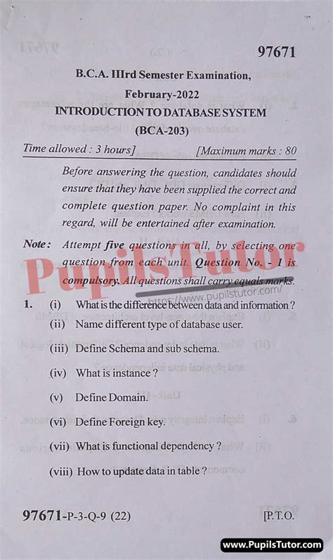 Read Online Previous Year Question Papers Bca 3Rd Semester File Type Pdf 